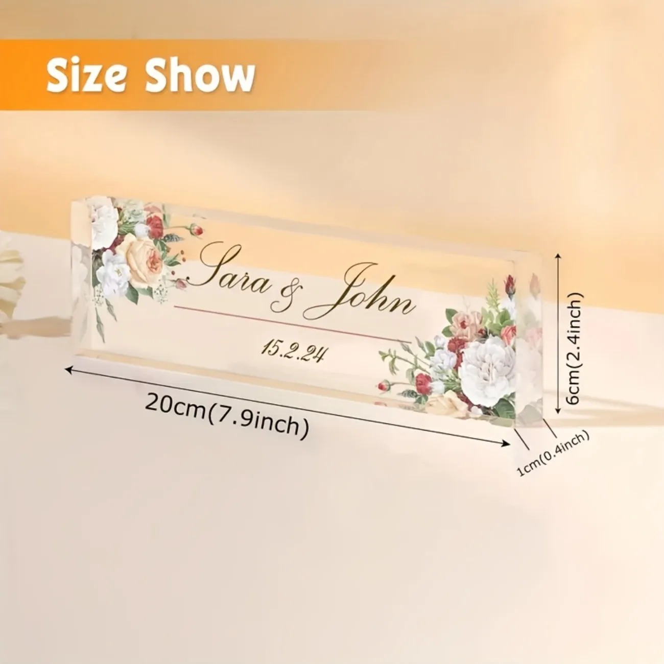 Custom 2D Flat Acrylic Desk Na - مراجعة Desk Name Plate وسعره