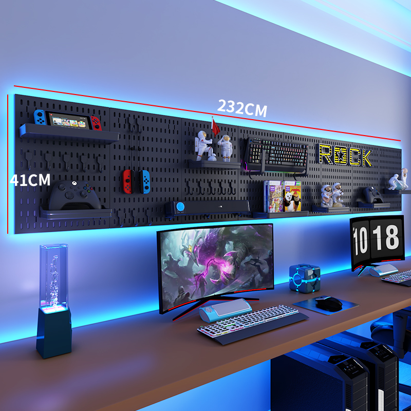 A DIY e-sports pegboard decor  - مراجعة Ideal Stationery & Office Supply وسعره