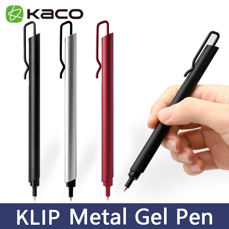 Kaco Metal Gel Pen 0.5MM Black - مراجعة Stationery Supply Business وسعره