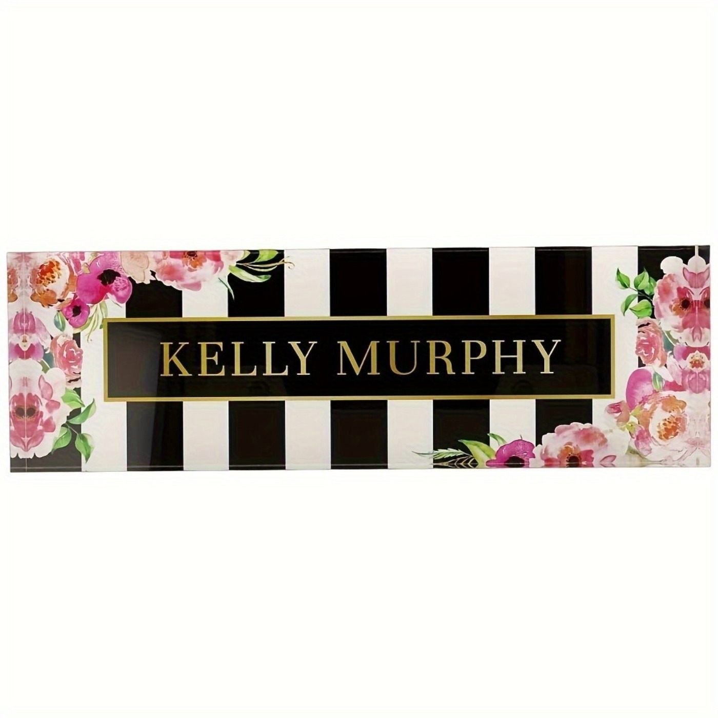 2D Flat Acrylic Nameplate, Flo - مراجعة Desk Name Plate وسعره