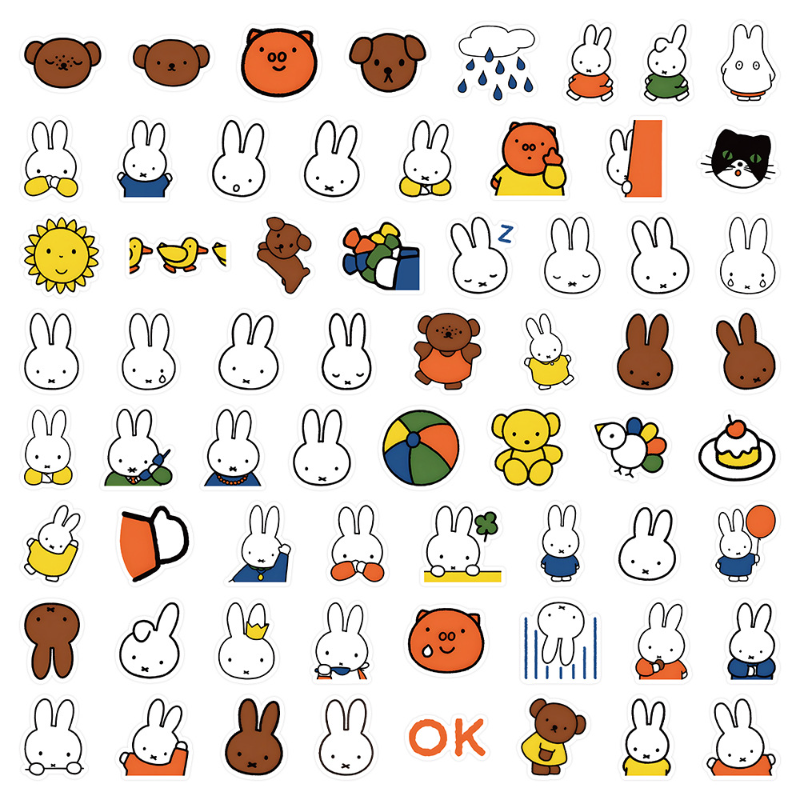 Cute Miffy Stickers Cartoon Ra - مراجعة Memo Pad Sticky وسعره