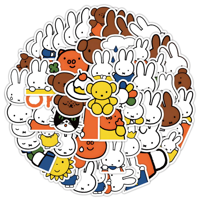 Cute Miffy Stickers Cartoon Ra - مراجعة Memo Pad Sticky وسعره