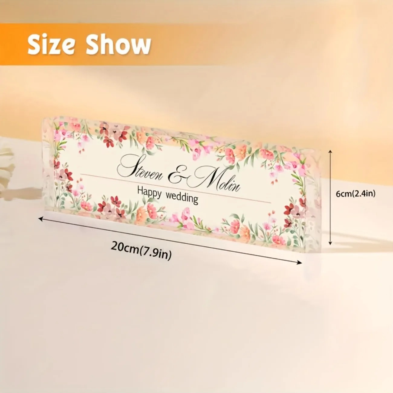 Customizable 2D Acrylic Desk N - مراجعة Desk Name Plate وسعره